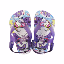 Brasileras UBBP20FLW21_19-20, Enfant, Tongs, Violet, 19-20, Caoutchouc, 1 pièce(s)