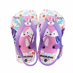 Brasileras UBBP20FOX21_19-20, Enfant, Tongs, Violet, 19-20, Caoutchouc, 1 pièce(s)