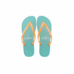 Brasileras UBCLACCBWNN4613_40-41, Femelle, Adulte, Tongs, Vert, Orange, 40-41, Caoutchouc