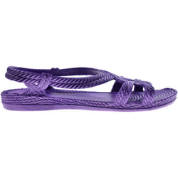Tongs unisex Brasileras de couleur violet avec semelle en gomme