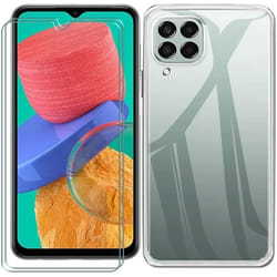Coque pour Samsung Galaxy M33 5G - Blanc - Ultra Fin - Silicone TPU - Protection écran - Antichoc