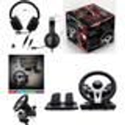 Volant et pédales de jeu Vidéo Race Pro Wheel 2 compatible Xbox Séries XS PS4 PS3 SWITCH PC SPIRIT OF GAMER + CASQUE GAMER S GAMER