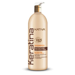 KATIVA Keratin Shampoo 1000 ml Shampoing Professionnel Femmes