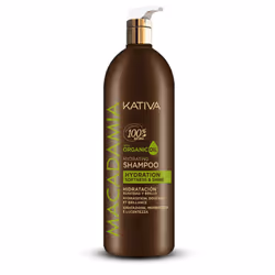 KATIVA Macadamia Shampoo, 1000 ml, Shampoing, Professionnel, Femmes, Cheveux secs, Toutes les couleurs