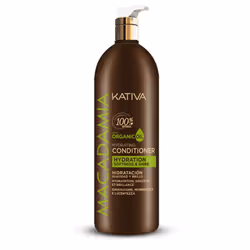KATIVA Macadamia Conditioner, Femmes, Après-shampoing professionnel, Cheveux secs, Toutes les couleurs, Hydratant, Brillant, ...