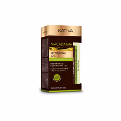 KATIVA Macadamia Moisturizing oil 60 ml, Huile de cheveux, 60 ml, Femmes, Tous types de cheveux, Brillant, Lissage, 1 pièce(s ...