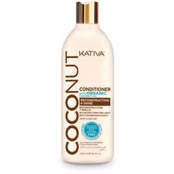 KATIVA Coconut Conditioner 500 ml, Femmes, Après-shampoing non-professionnel, Cheveux abimés, Cheveux secs, Cheveux terne, Ch ...