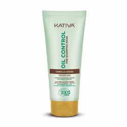 KATIVA Oil Control Pre Shampoo Mask 200ml, 200 ml, Unisexe, Cheveux gras, Toutes les couleurs, Citron, Menthol, Tube