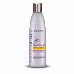 KATIVA Color Therapy Anti Yellow Effect Conditioner, Femmes, Après-shampoing non-professionnel, Cheveux décolorés, Cheveux bl ...