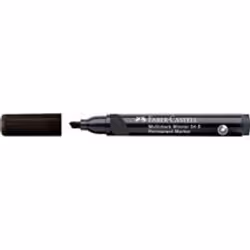 Faber-Castell 153199, Noir, Pointe biseautée, Noir, Verre, Métal, Plastique, Wood/laminate