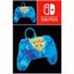 Manette filaire - Nintendo - Pikachu Tie Dye - Câble USB détachable - 3 boutons mappables - 35 mm audio