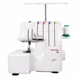 Gritzner 788, Blanc, Machine à coudre semi-automatique, Ignorer, 4 mm, 1250 SPM, 7 mm