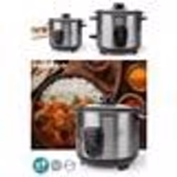Cuiseur à Riz INOX 1L 400 W Revêtement antiadhésif Bol amovible Arrêt automatique en inox