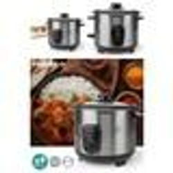 Cuiseur à Riz INOX 1L 400 W Revêtement antiadhésif Bol amovible Arrêt automatique en inox
