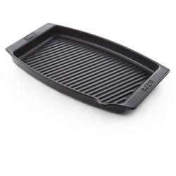 Plat à fond cannelé en céramique pour poisson