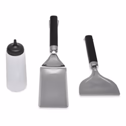 Weber Kit Initial pour plancha, Ensemble d'ustensiles pour barbecue, Noir, Acier inoxydable, Blanc, Polyéthylène, Acier inoxy ...