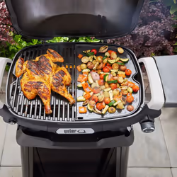 Pour barbecues à gaz Weber Série Q 2000N Remplace une grille Rebords surélevés 2 trous d'évacuation