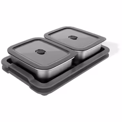Weber 3400220, contenant, Rectangulaire, Noir, Acier inoxydable, Acier inoxydable, 366,7 mm, 240,7 mm