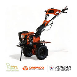 Motoculteur thermique à traction 212cm3, largeur de travail jusqu'à 130cm, 2 vitesses AV/1 AR, guidon ajustable - DAEWOO