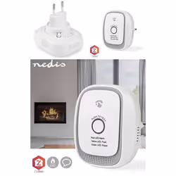 Détecteur de gaz électrique Nedis - Capteur haute qualité - Alarme 75 dB - Certifié EN 50291