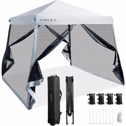 Description générale Notre tonnelle mesure 300 x 300 x 237-246 cm (Accueille 8 à 10 personnes) , offrant une grande zone d’om ...