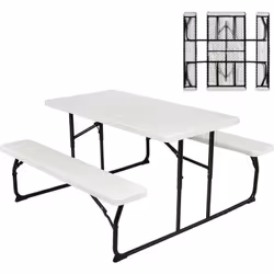 À propos de cet article 【Grand ensemble de table】La table mesure 136cm x 69,5cm et possède un plateau spacieux pour une varié ...