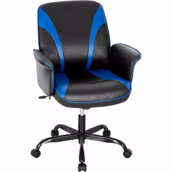 Description : Vous recherchez une chaise de bureau confortable pour votre bureau à domicile ? Cette chaise rembourrée en cuir ...
