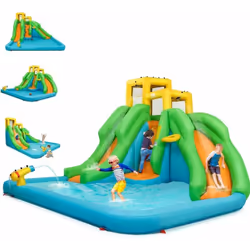 Description générale Ce parc aquatique gonflable offrira des heures de bonheur à vos enfants tout au long de leur enfance. Fa ...
