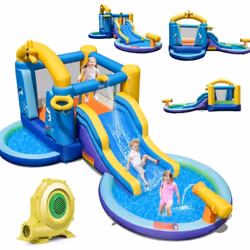 Description : Vous êtes toujours inquiet du bruit de vos enfants pendant les vacances ? Ce château rebondissant à thème océan ...