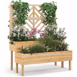 Caractéristiques : La combinaison de la jardinière et de la treille offre suffisamment d'espace pour faire pousser des plante ...