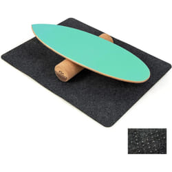 Costway - Planche d'Équilibre en Bois avec Rouleau et Tapis Antidérapant Charge 227 kg, Balance Board pour Entraînement de Skateboard Hockey