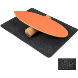 Costway - Planche d'Équilibre en Bois avec Rouleau et Tapis Antidérapant Charge 227 kg, Balance Board pour Entraînement de Skateboard Hockey
