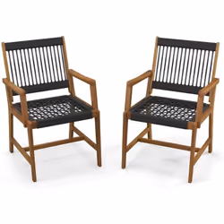 Description : Asseyez-vous sur nos chaises de patio pour profiter de votre délicieux dîner ! Fabriquées à partir de cordes en ...