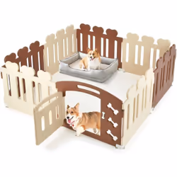 Description générale Ce parc pour animaux de compagnie, résistant aux intempéries, est durable et sans danger pour vos animau ...
