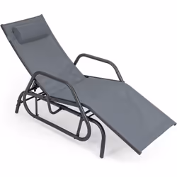 Description : Combinant la fonction inclinable et glissante en 1, cette chaise longue berçante sera un excellent choix pour l ...