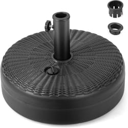 Pied de Parasol Lourd pour Parasolφ38 mm/48 mm, Socle Parasol Extérieur en hdpe Rempli de 30 kg Sable/ 15,5L Eau, pour Terrasse Piscine Patio Jardin