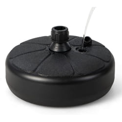 Costway - Pied de Parasol, Socle Parasol Extérieur en hdpe pour Parasol φ38mm, Pieds Parasol Rempli de 15Kg Sable / 9,5L Eau pour Terrasse, Piscine,