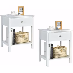 Description générale Cette table de chevet moderne et fonctionnelle est idéale pour tous vos besoins de rangement. Avec son l ...