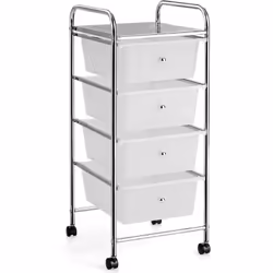 À propos de cet article 【Grande capacité de rangement :】Équipé de 4 tiroirs larges, notre chariot de rangement range et trie ...