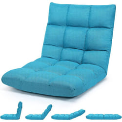 Costway - Canapé Paresseux Tatami Pliable Chaise de Plancher Coussin de Chaise de Lit Siège de Sol pour Maison, Bureau 105 x 57 x 15 cm