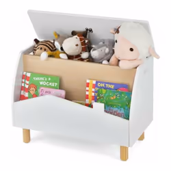 Description: Toujours embêté par une chambre d'enfant encombrée ? Découvrez cet adorable meuble de rangement pour jouets ! No ...
