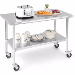 Description : Cette table roulante est fabriquée en acier inoxydable et en acier galvanisé de qualité supérieure, pour une gr ...