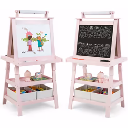 À propos de cet article 【 Chevalet 3 en 1 :】Ce chevalet comporte une planche à dessin double face et un rouleau de papier . L ...