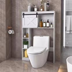 La description : Mettez au goût du jour la décorationde votre salle de bain avec notre meublede rangement WC ! Fabriqué à par ...