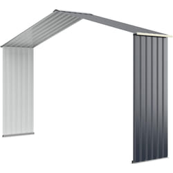 Costway - Kit d'Extension pour Abri de Jardin 340 x 255 x 210 cm, Gris