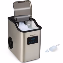 Description : Cette machine à glaçons de comptoir avec compresseur à haute efficacité produit jusqu'à 24 kg de pépites de gla ...