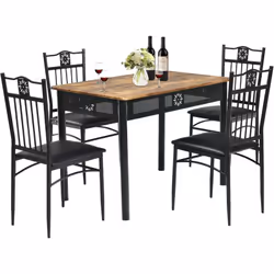 À propos de cet article 【Ensemble de table à manger :】 Cet ensemble table et 4 chaises offre un endroit parfait pour vous et  ...