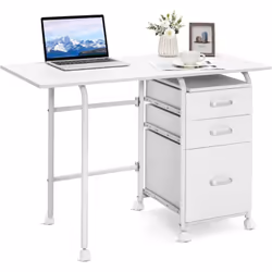 【Matériaux robustes et structure stable :】 Le plateau de table de notre bureau d'ordinateur est fabriqué en MDF de haute qual ...