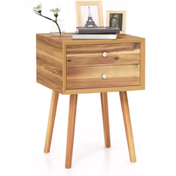 Caractéristiques : Le design simple et moderne apporte style et charme à votre maison Un large plateau et les 2 grands tiroir ...