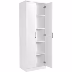 Description générale Cette armoire à 4 étagères est idéale pour le rangement de votre chambre. Elle offre un vaste espace pou ...